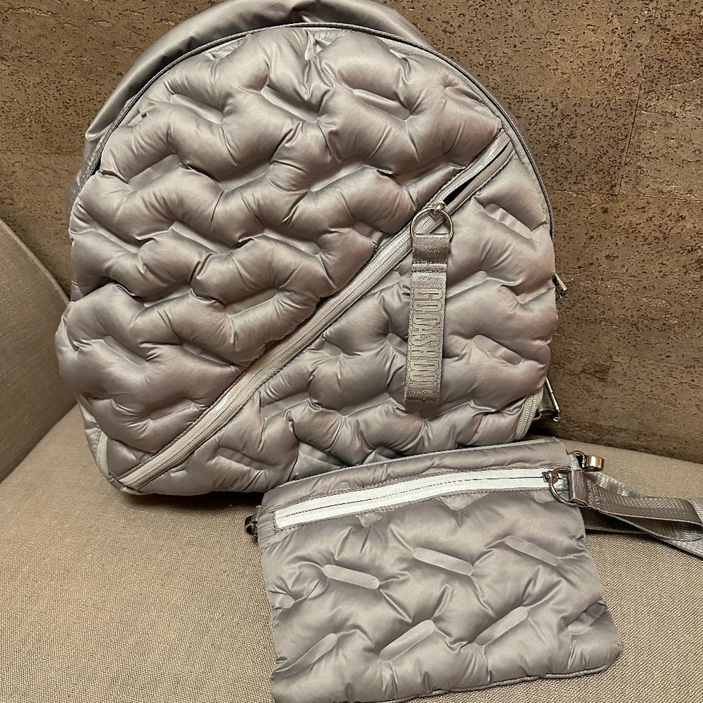 GO DASH puffy round backpack and crossbody purse set